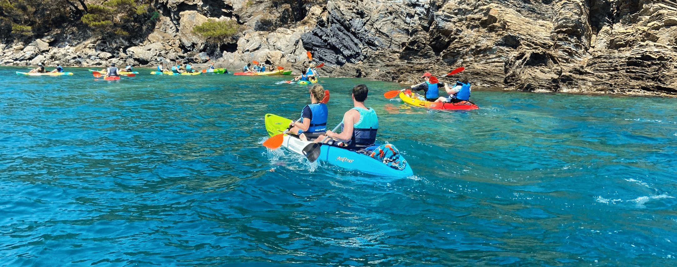 navegar en kayak cap en el cap de creus - roses